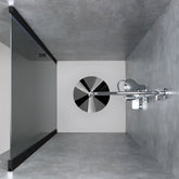 AWT Duschtür LLA900-B schwarz 90x200